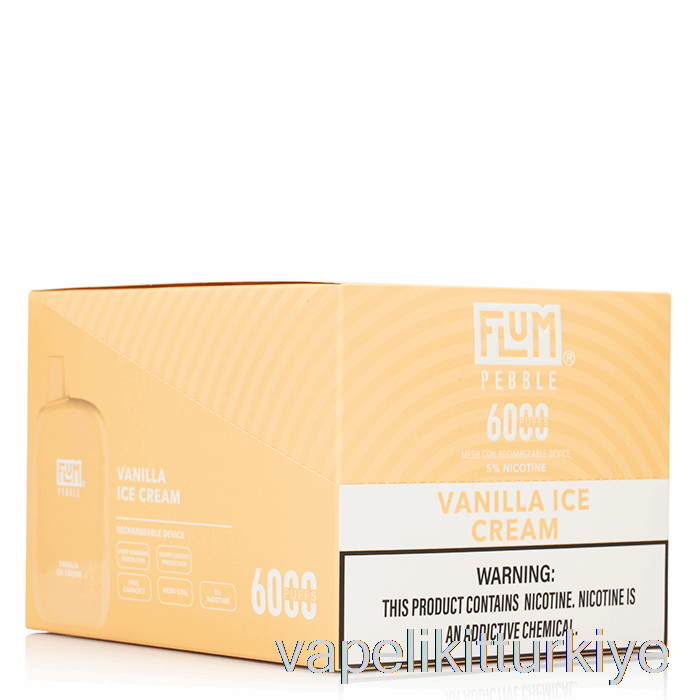 Vape Türkiye [10'lu Paket] Flum Pebble 6000 Tek Kullanımlık